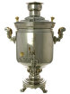 Угольный самовар 7 л цилиндр никелированный Тула фото 1 — Samovars.ru