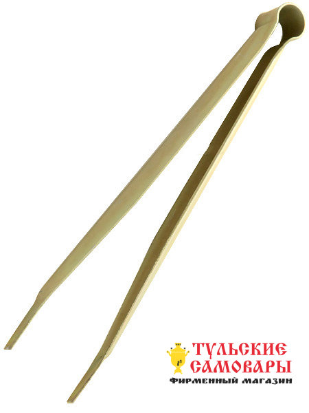 Щипчики "под золото" для углей фото 1 — Samovars.ru