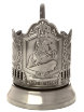 Никелированный подстаканник "Медный всадник" Кольчугино фото 1 — Samovars.ru