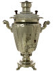 Угольный самовар 5 л конус никелированный рифленый фото 1 — Samovars.ru
