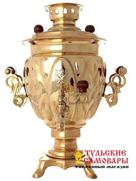 Электрический самовар 3 литра желтый "желудь", арт. 161203 фото 1 — Samovars.ru