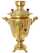 Самовар на дровах 5 л желтый конус рифленый фото 1 — Samovars.ru