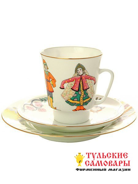 Комплект кофейный рис.  "Балет Конек-Горбунок" ф. Майская ИФЗ фото 1 — Samovars.ru