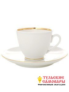 Кофейная чашка с блюдцем рис. "Белоснежка" ф. Весенняя ИФЗ фото 1 — Samovars.ru