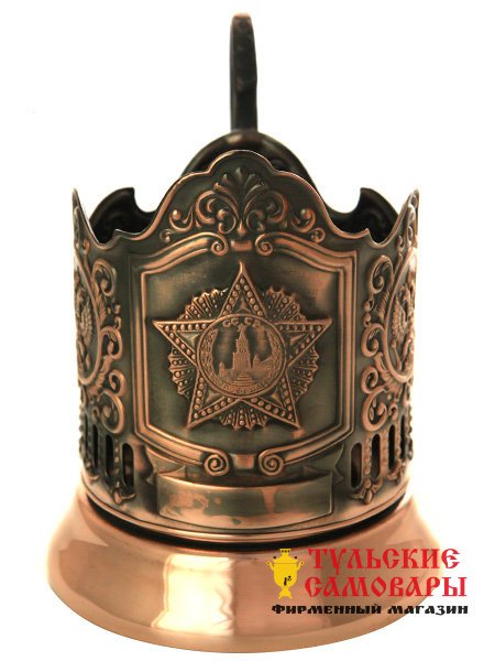 Медный подстаканник "Звезда" Кольчугино фото 1 — Samovars.ru